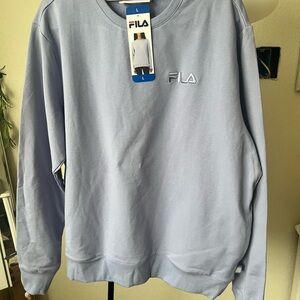 FILA Men's Light Blue Sweater
